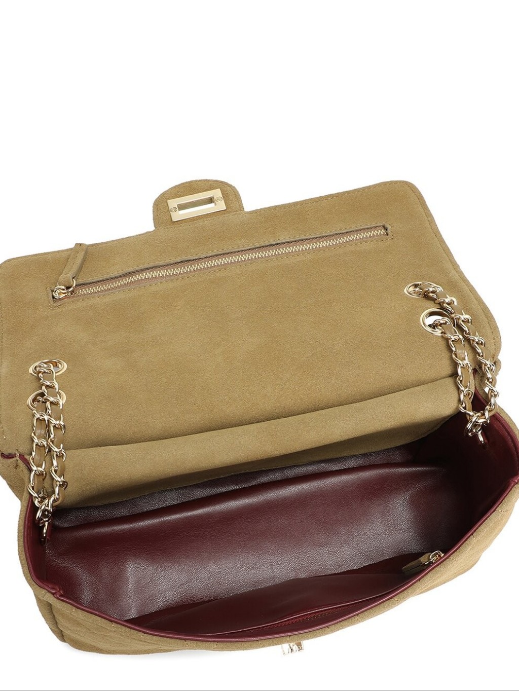 Tiffany & Fred Paris Suede Shoulder Bag Camel Nwt — image 3 of 4
